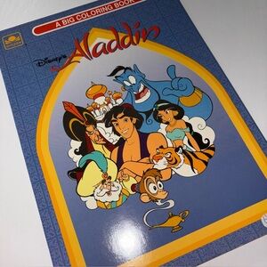 1992 Walt Disney Aladdin Coloring book Vintage